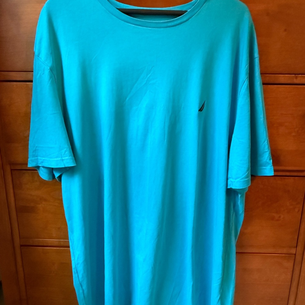 Nautica Men's Aqua Short Sleeve Tee